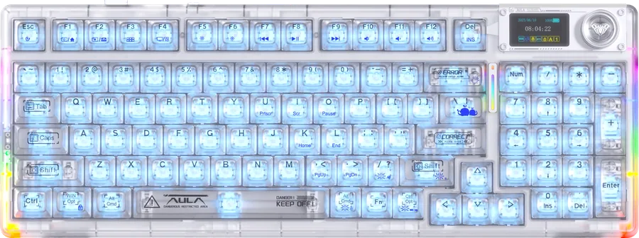 AULA F98 Pro V3 White Transparent